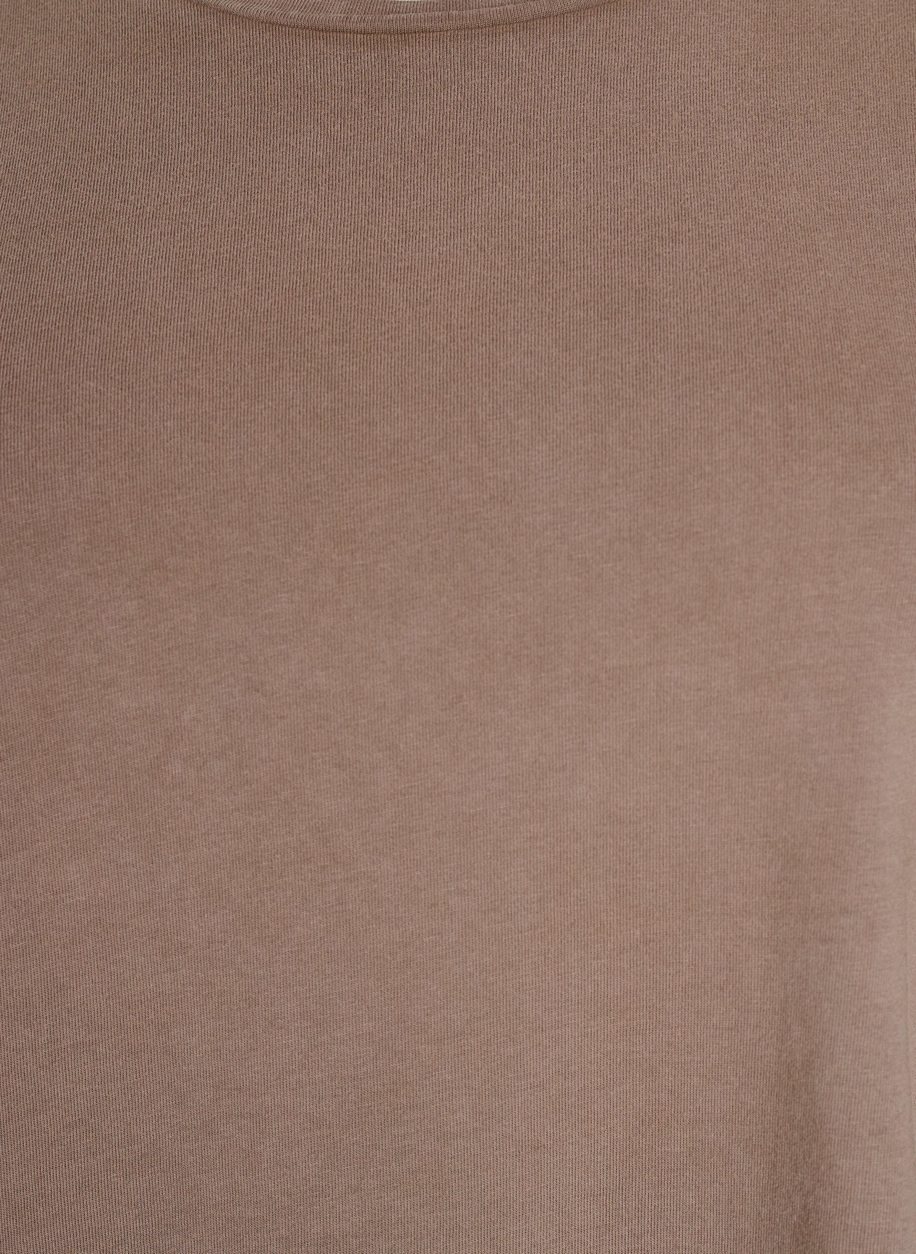 Zizzifashion Short A-line dress with a washed look, Brown, Packshot image number 2