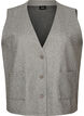 V-neck vest with buttons, Grey, Packshot image number 0