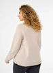 Knitted cardigan in merino wool, Pumice Stone Mel., Model image number 1