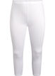 Basic 3/4-length viscose leggings, White, Packshot image number 0