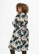 Viscose dress with print and loose tie string, Duck Gr. Forest AOP, Model image number 1