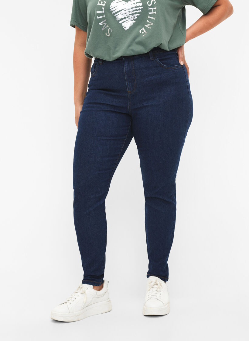 Jeans with super slim fit, Blue, Model image number 2