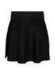 Short knitted A-line skirt, Black, Packshot image number 0