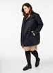 Water-repellent spring jacket with an A-line cut, Black, Model image number 1