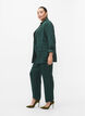 Loose viscose pants with tone-on-tone print, Ponderosa Pine, Model image number 3