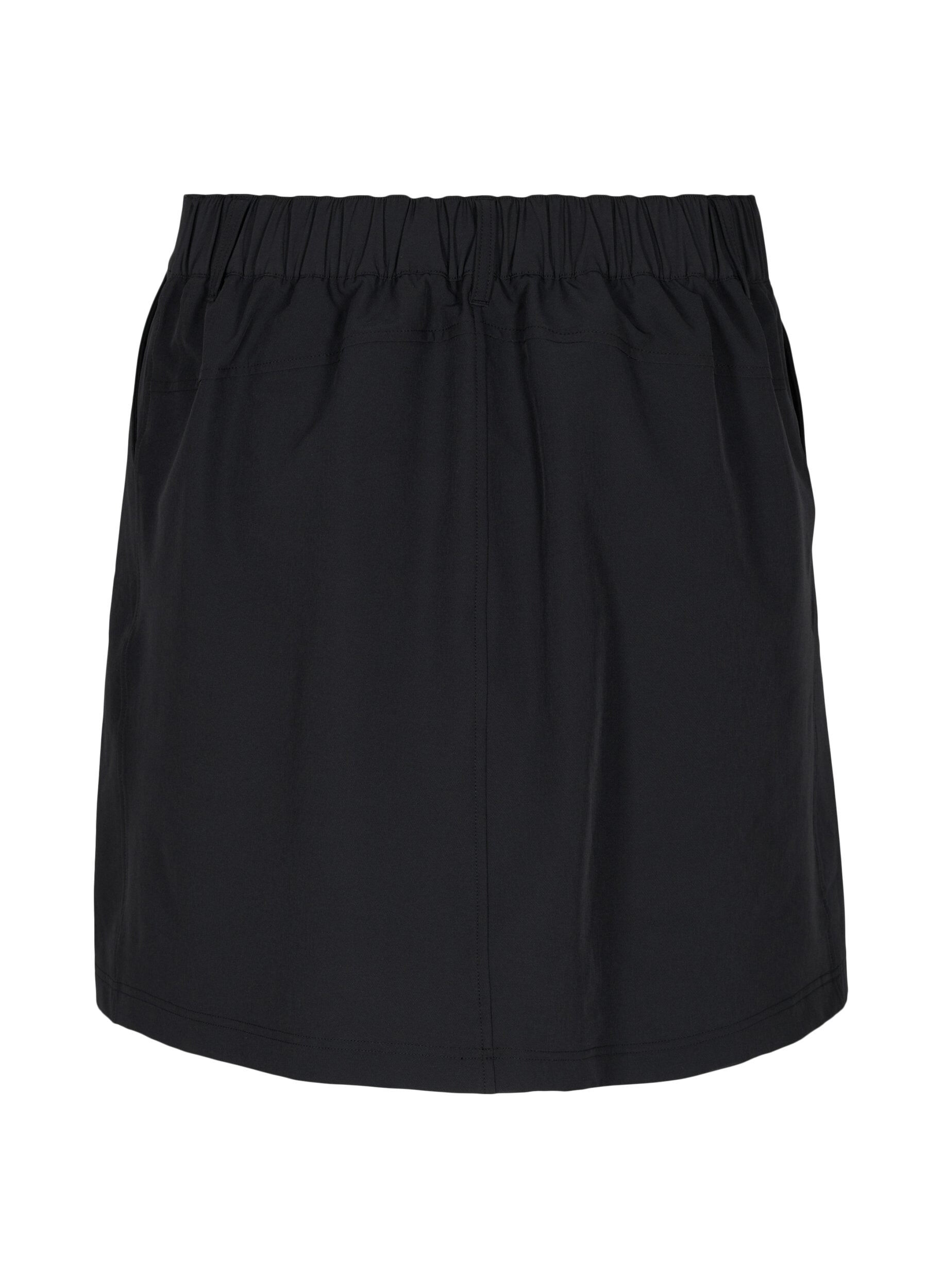 Zizzifashion Outdoor skirt with inner shorts, Black, Packshot image number 1