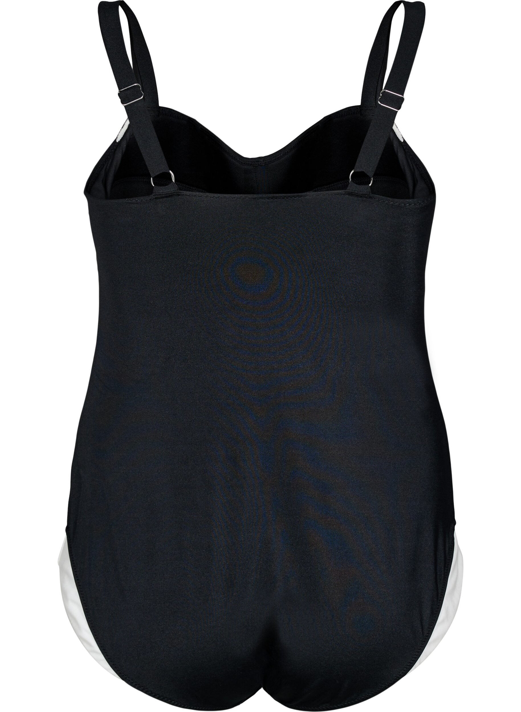 Zizzifashion Swimsuit with padding and contrast detailing, Black, Packshot image number 1