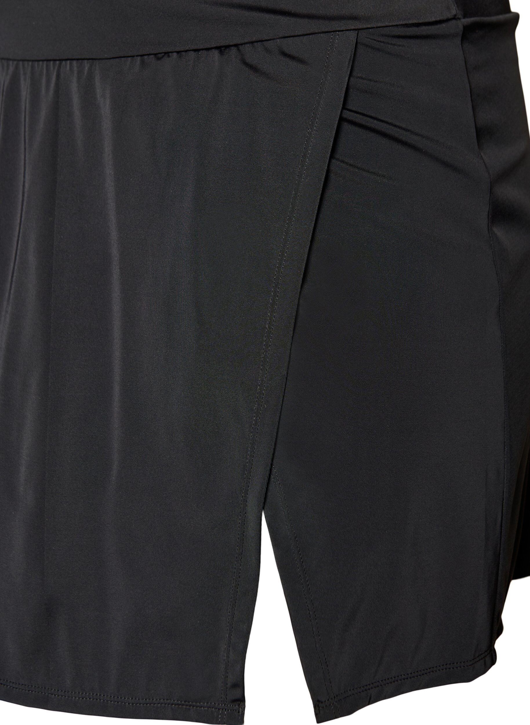 Zizzifashion Bikini bottom with brief and wrap-around effect, Black, Packshot image number 2