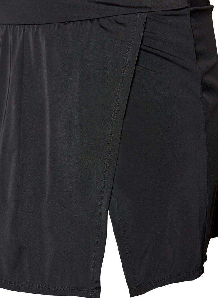 Bikini bottom with brief and wrap-around effect, Black, Packshot image number 2
