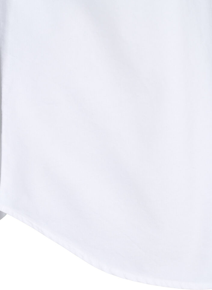 Long-sleeved cotton shirt, White, Packshot