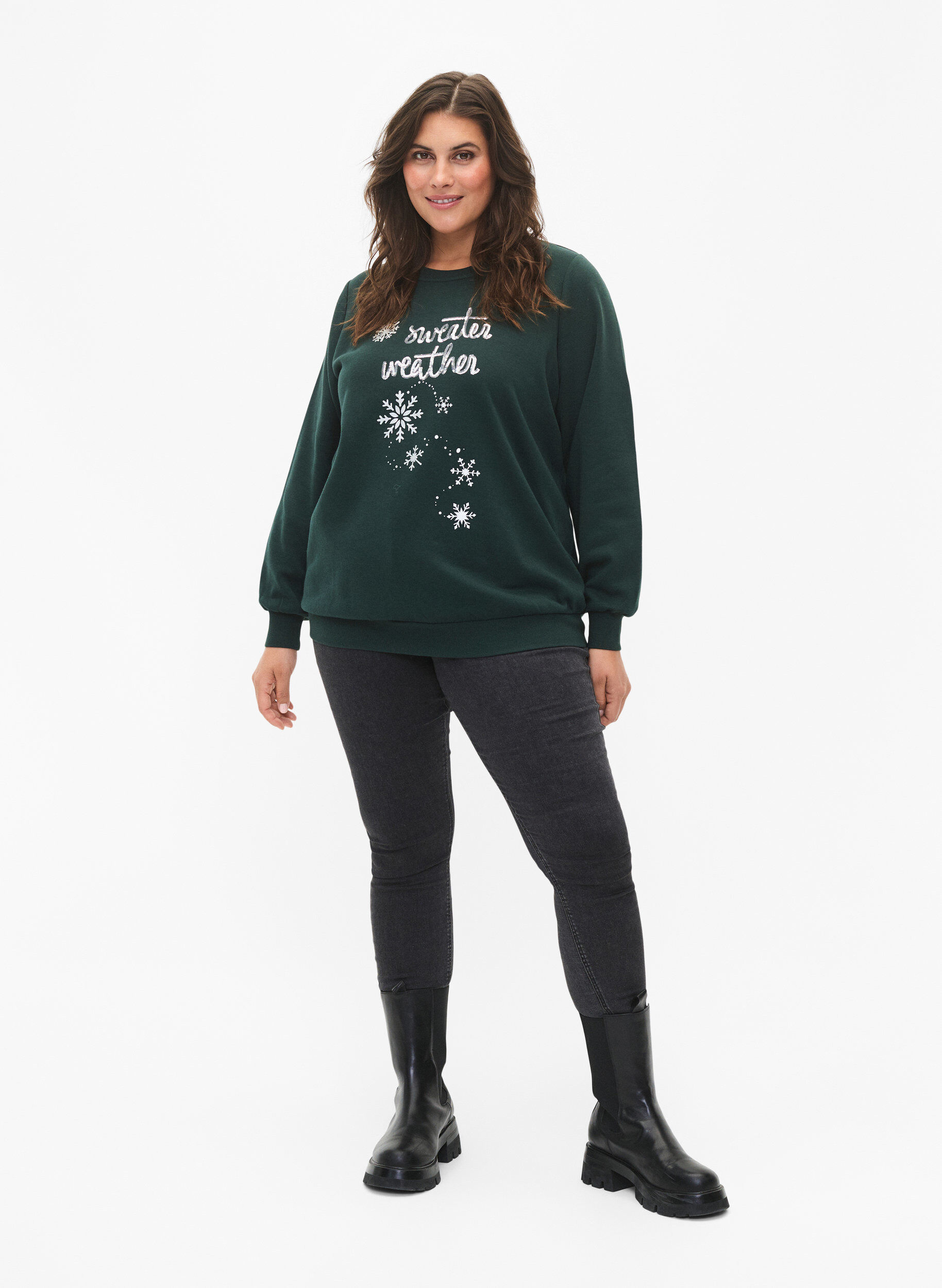 Zizzifashion Christmas sweatshirt, Scarab SWEATER, Model image number 2
