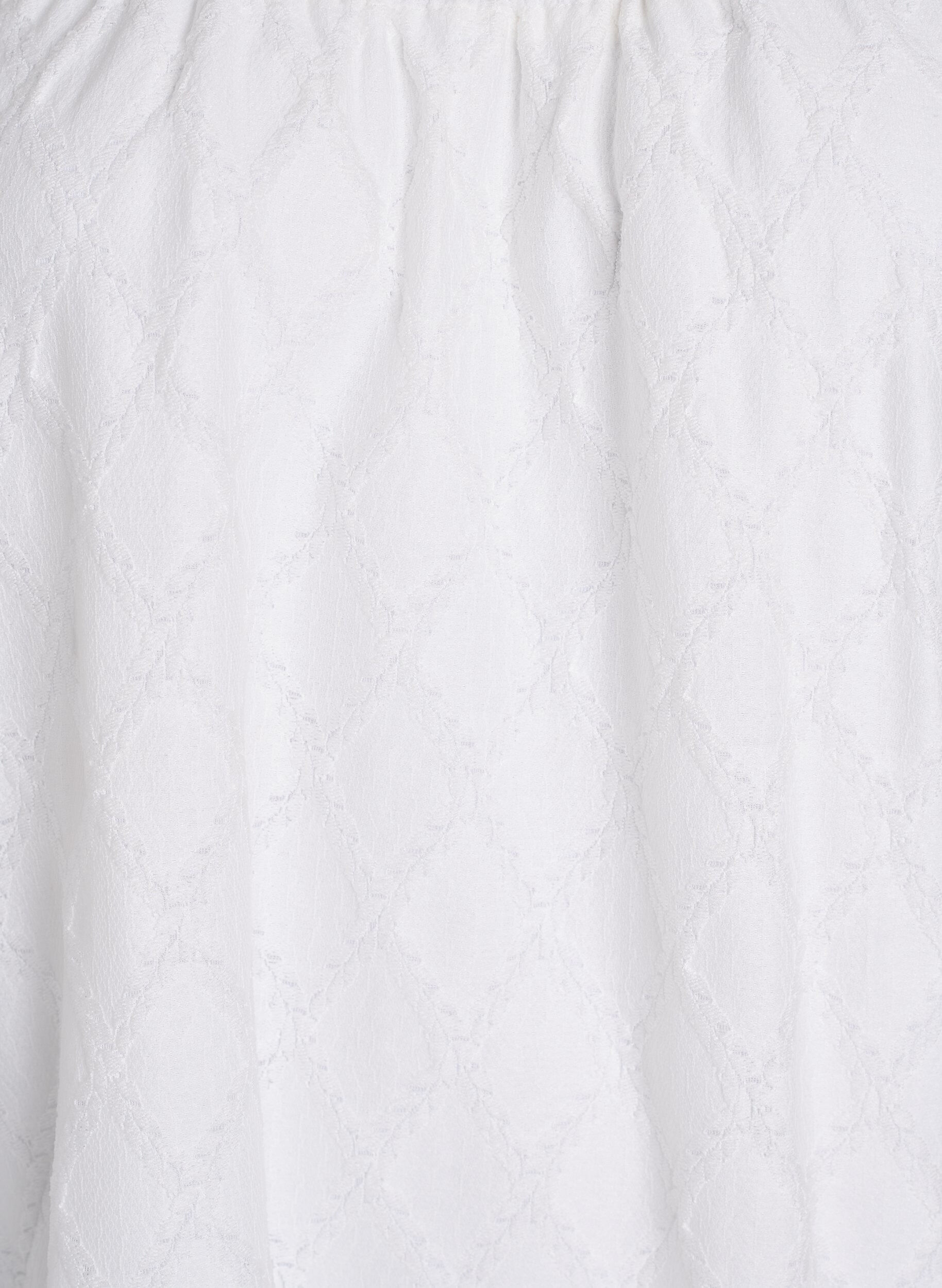 Zizzifashion Knee-length party dress with wide sleeves, White, Packshot image number 2
