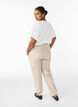 Loose cargo trousers in cotton, Beige, Model image number 1