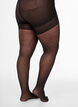 Push-up tights 50 denier with pattern, Black, Packshot image number 1