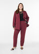 Trousers with pockets and straight legs, Red, Model image number 0