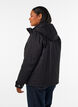 Padded parka with a detachable hood, Black, Model image number 2