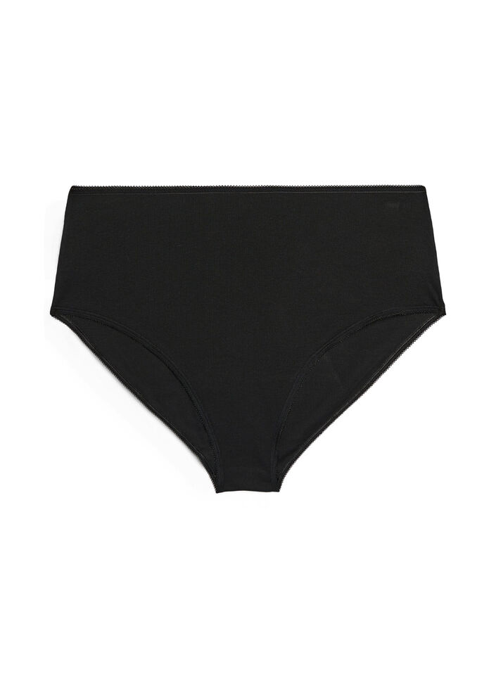 5-pack ribbed cotton briefs, Vanilla, Packshot image number 5