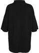 Knit dress with cropped sleeves, Black, Packshot image number 1