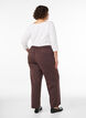 High-waisted tailored trousers with straight fit, Brown, Model image number 1