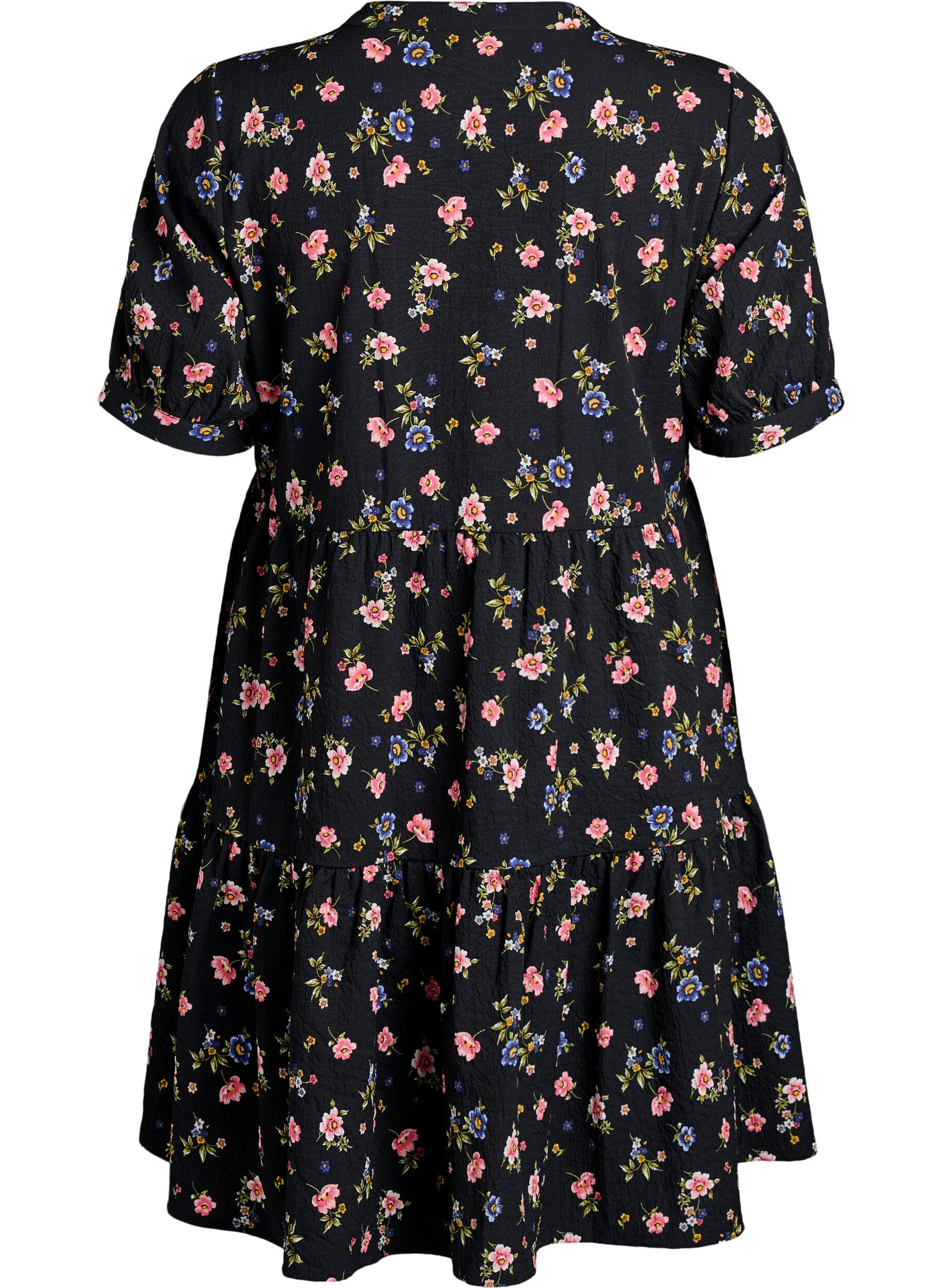 Zizzifashion Short A-line dress, Black, Packshot image number 1