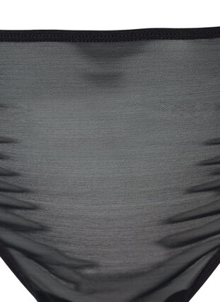 Mesh G-string with a regular waist, Black, Packshot image number 2