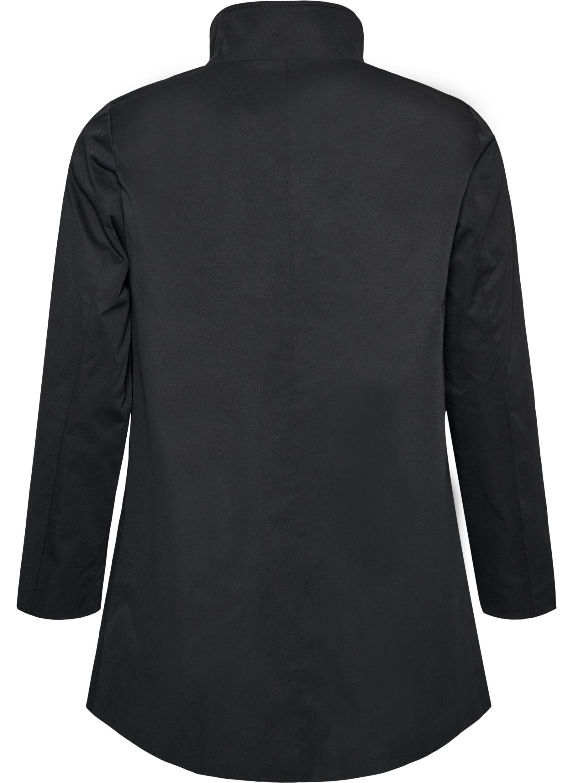 ZizzifashionWater-repellent spring jacket with an A-line cut, Black, Packshot image number 1