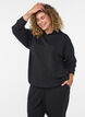 Jersey hoodie, Black, Model image number 0