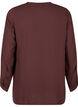 Solid colour shirt with v-neck, Fudge, Packshot image number 1