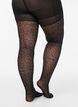 Leopard print 50 denier tights with push-up, Black, Packshot image number 1