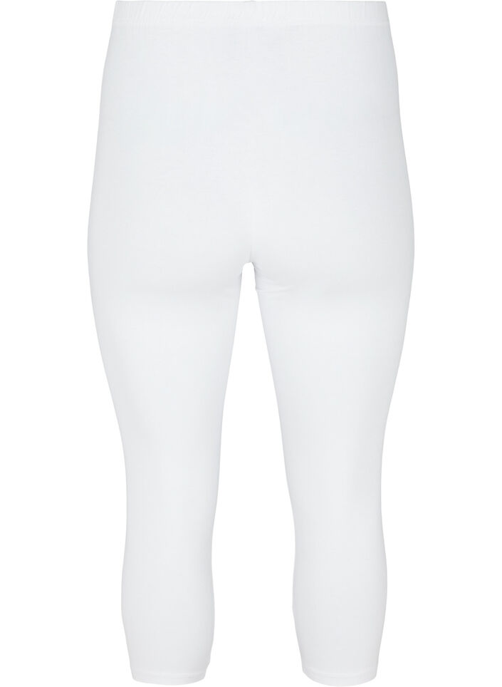 3/4 length basic leggings, Bright White, Packshot image number 1