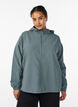 Lightweight jacket with a hood and zipper, Green, Model image number 0