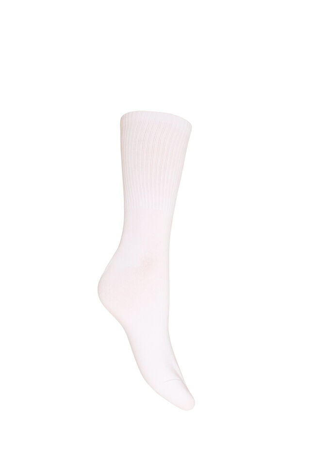 Cotton socks with pattern, White, Packshot image number 1