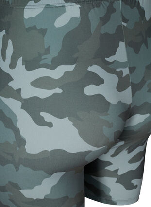 Camouflage cycling shorts, Army AOP, Packshot image number 3