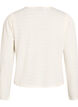 Blouse with textured pattern and button fastening, Vanilla, Packshot image number 1