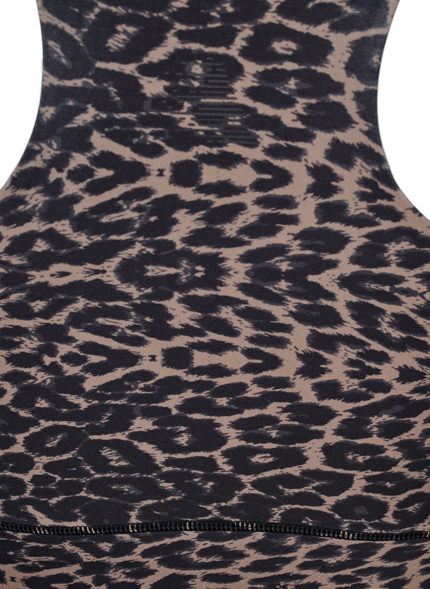 Zizzifashion Racerback sports bra with leopard print, Brown, Packshot image number 3