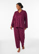 Cotton pyjama trousers with high waist, Red, Model image number 0