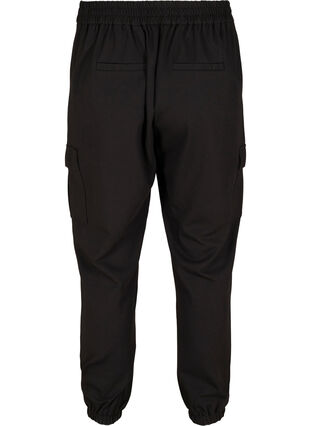 Cargo trousers with big pockets, Black, Packshot image number 1