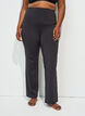 Flared training trousers with high waist, Black, Model image number 0