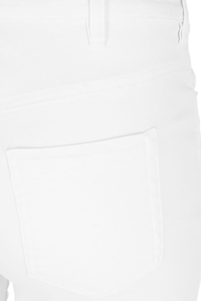 High-waisted Amy capri jeans with super slim fit, White, Packshot image number 3
