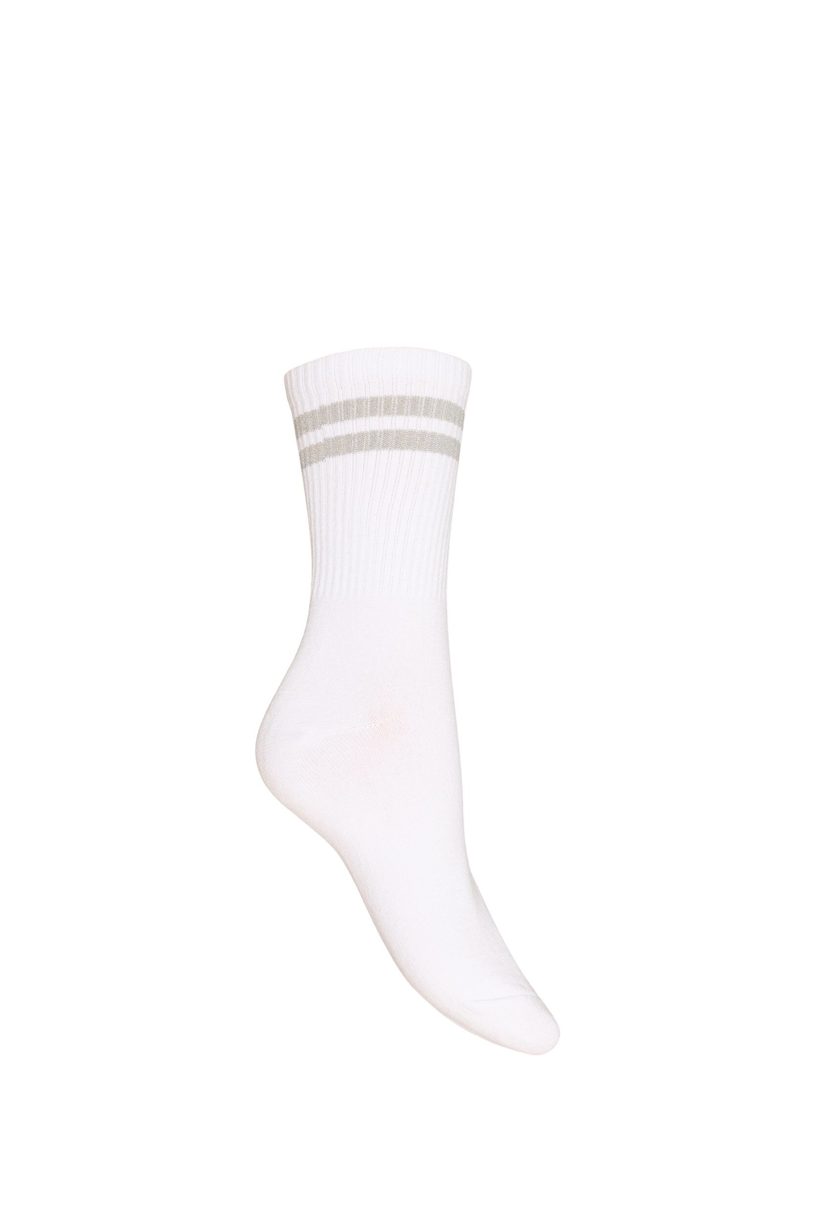 ZizzifashionStriped cotton socks, White, Packshot image number 1