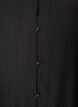 Loose tunic with crinkled texture and ruffle hem, Black, Packshot image number 2