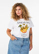 Organic cotton T-shirt with citrus print, White, Model image number 0