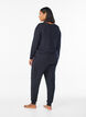 Night trousers in modal with high waist, Black, Model image number 1