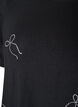 Viscose T-shirt with rhinestones, Black, Packshot image number 2