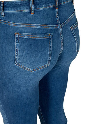 super slim, high-waisted Amy jeans, Blue denim, Packshot image number 3
