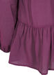 Viscose blouse with peplum, Purple, Packshot image number 3