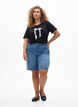 T-shirt with motif, Black, Model image number 1