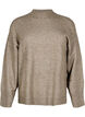 Knitted jumper with ribbed edges, Walnut Mel., Packshot image number 0