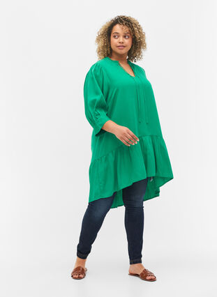 3/4 sleeve dress, Jolly Green, Model image number 2