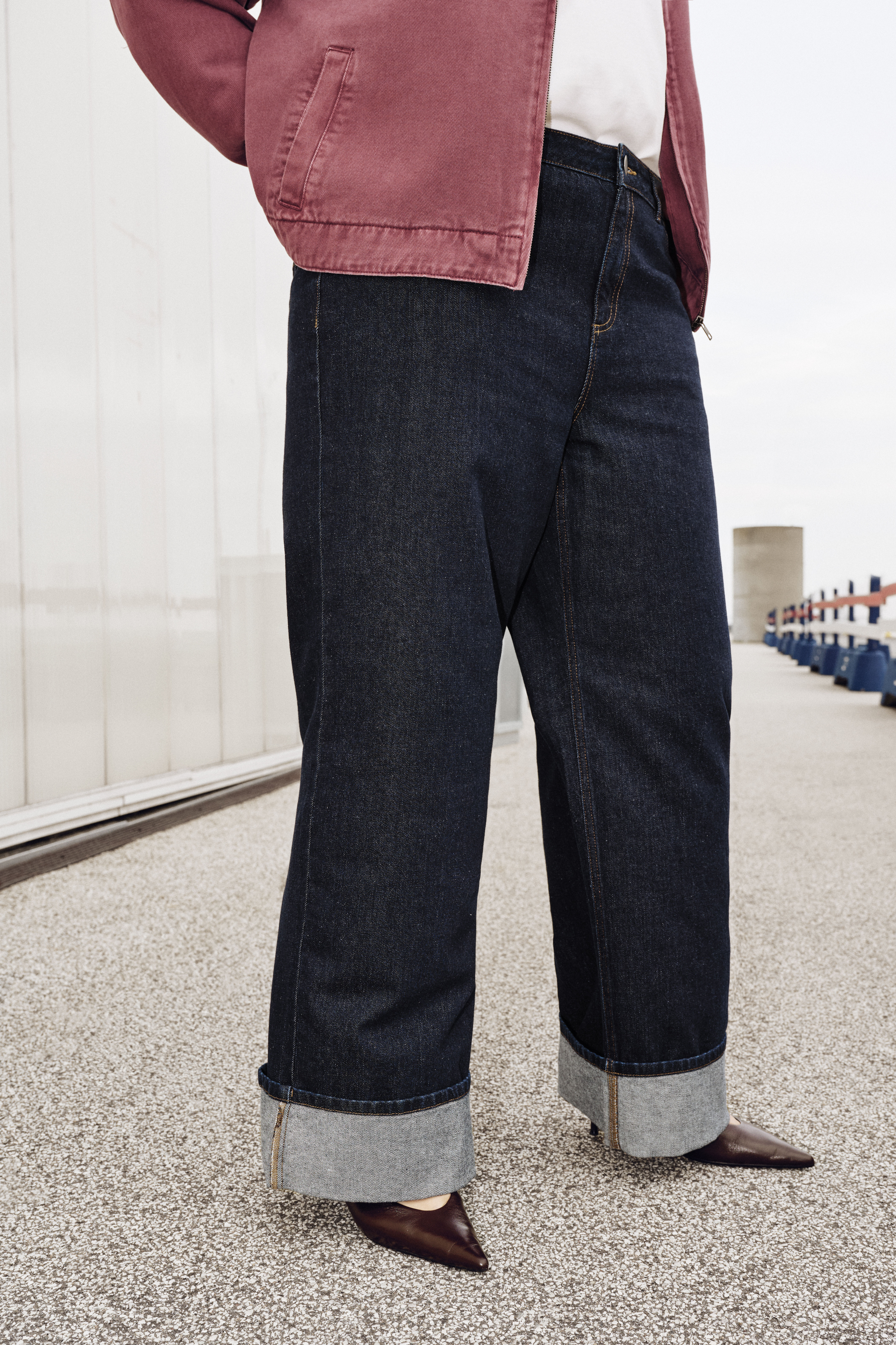 Zizzifashion Coloured denim jacket, , Model